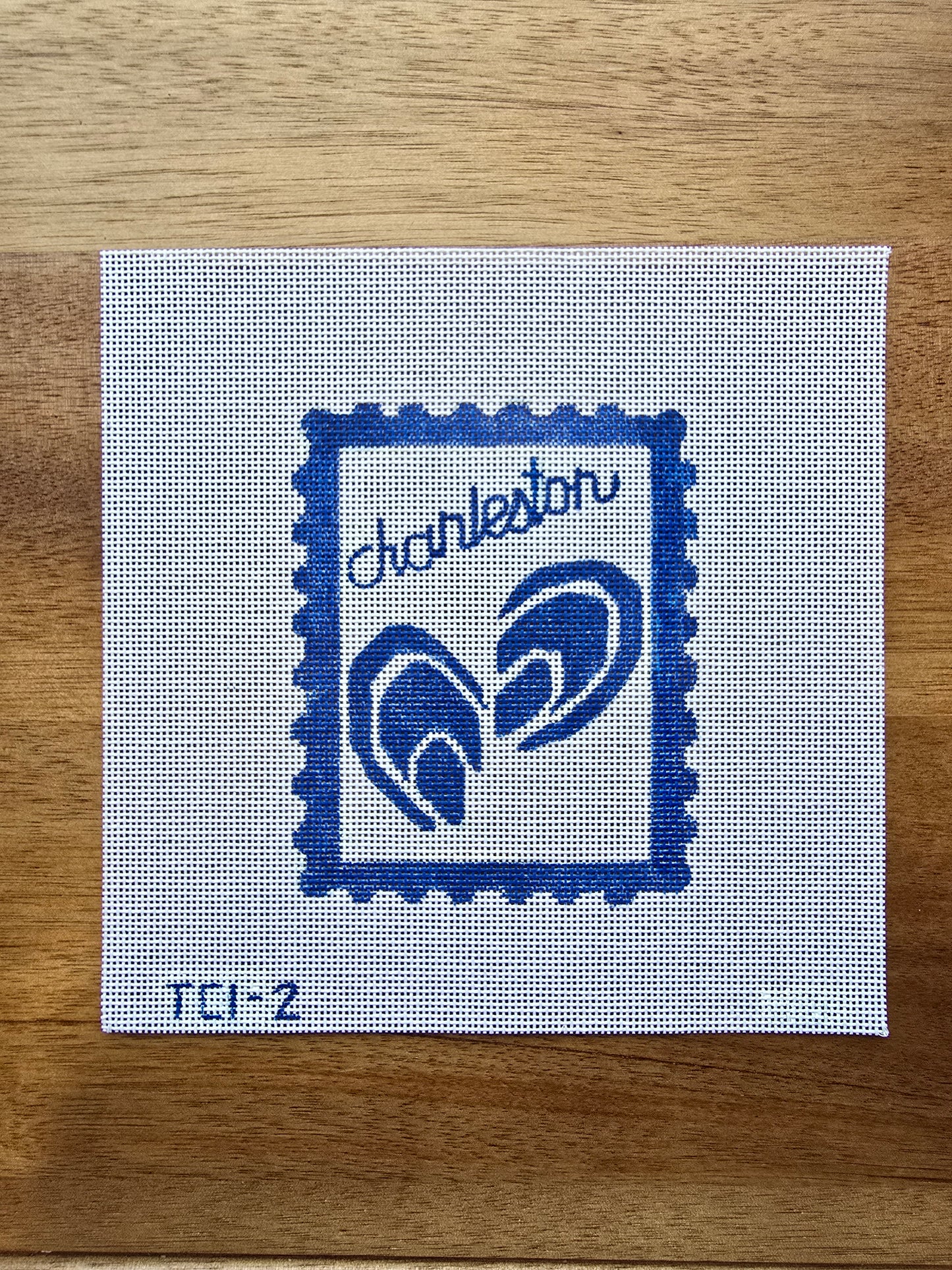 Charleston Oyster Needlepoint Canvas