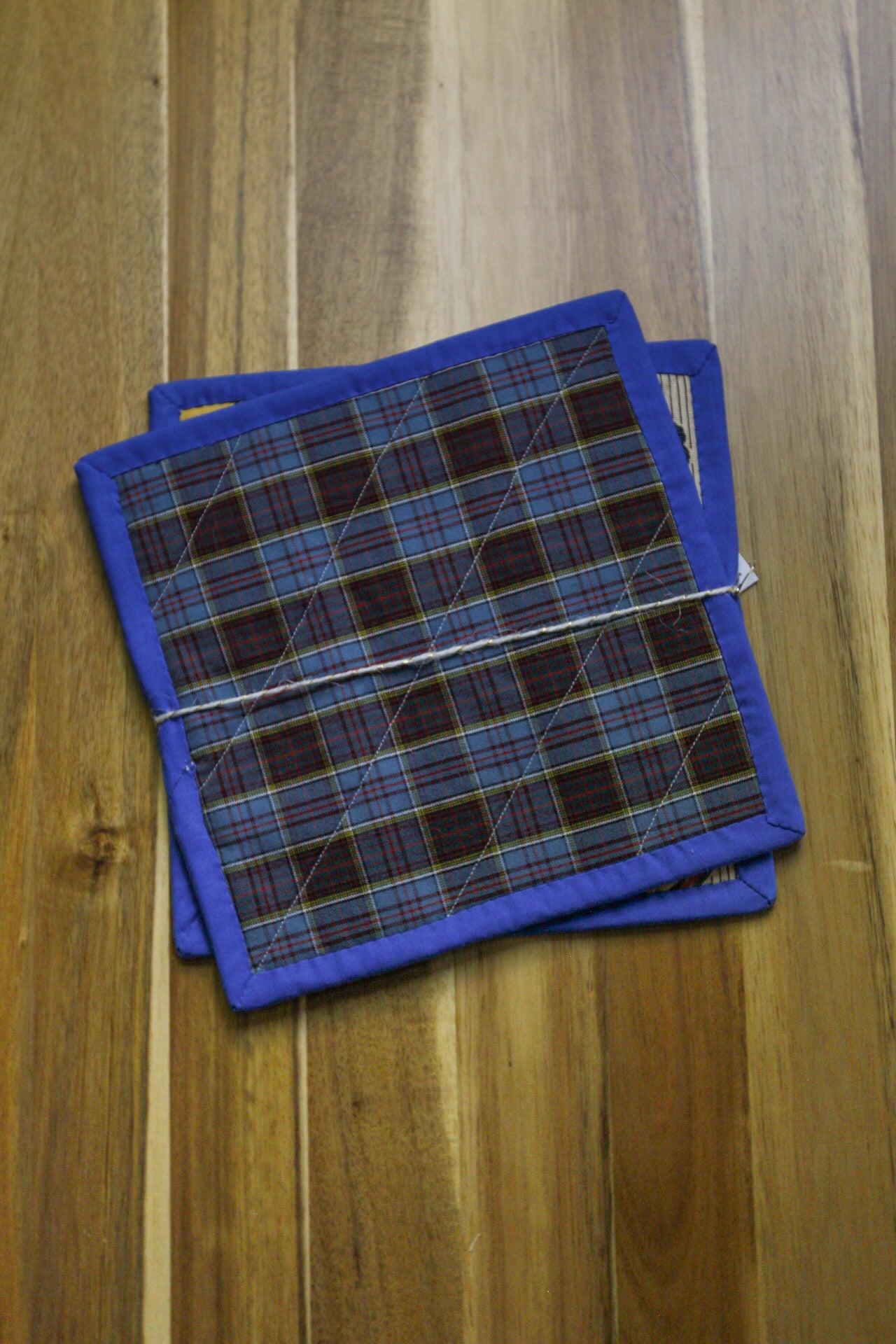 Chicken & Plaid Checkered Hot Pads (Set of 2)