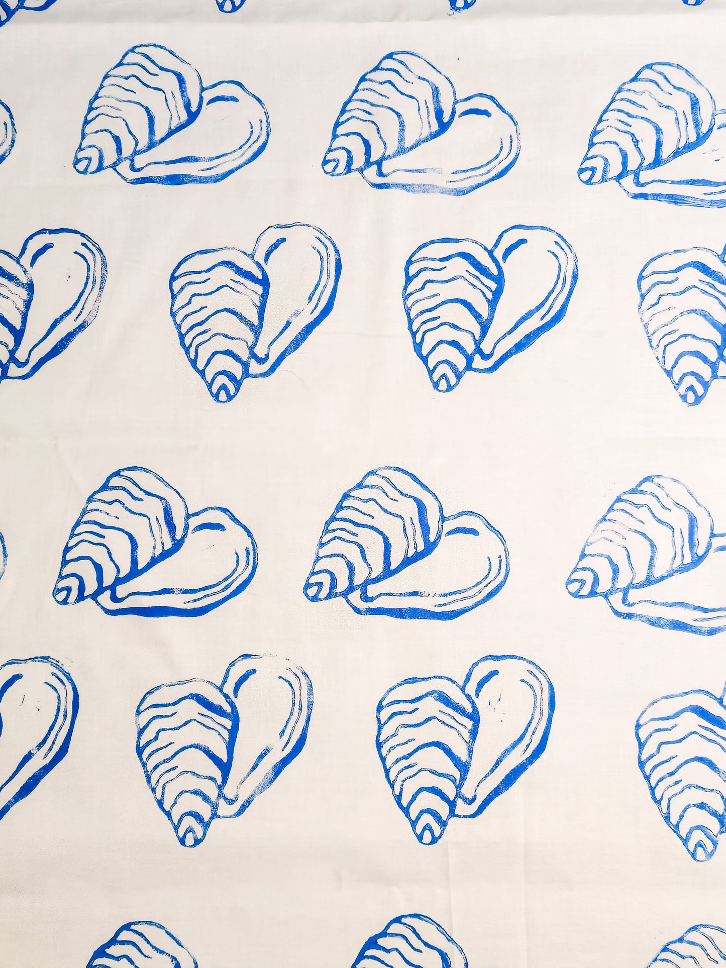 Block Print Oyster Fabric (By the Yard)