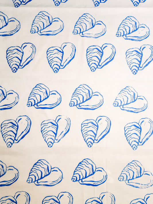 Block Print Oyster Fabric (By the Yard)