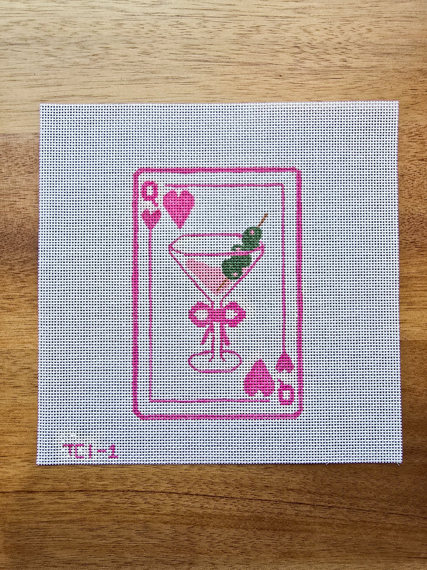 Pink Martini Needlepoint Canvas